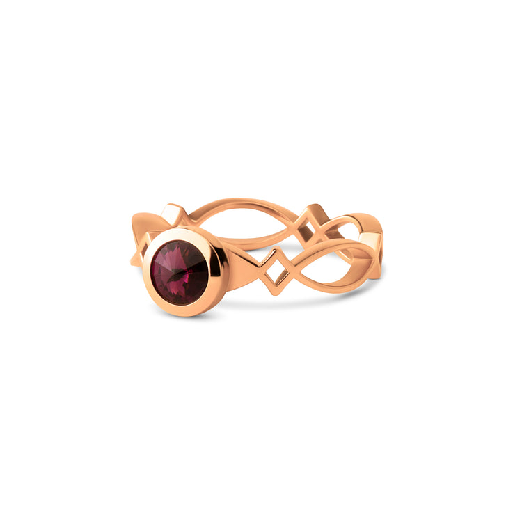 Melano Twisted Autumn Sunburst Ringset