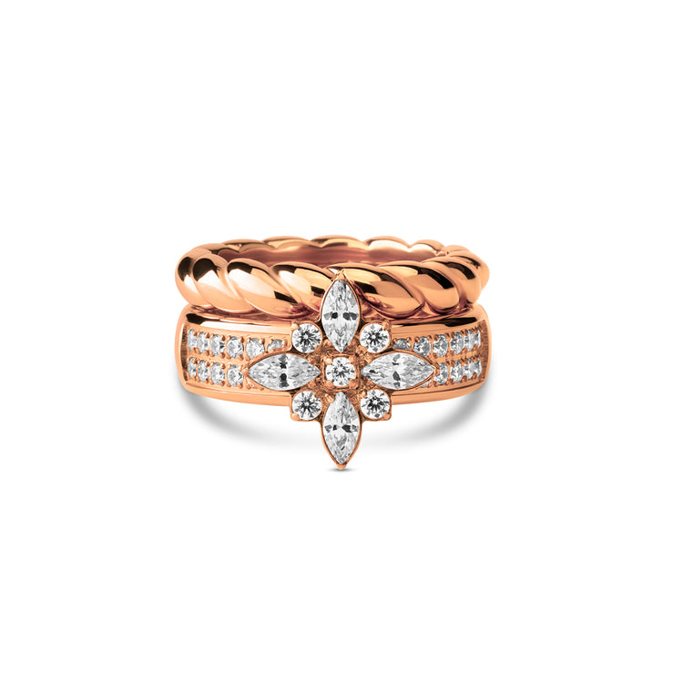 Melano Vivid & Friends Gingerbread Glam Ring Set