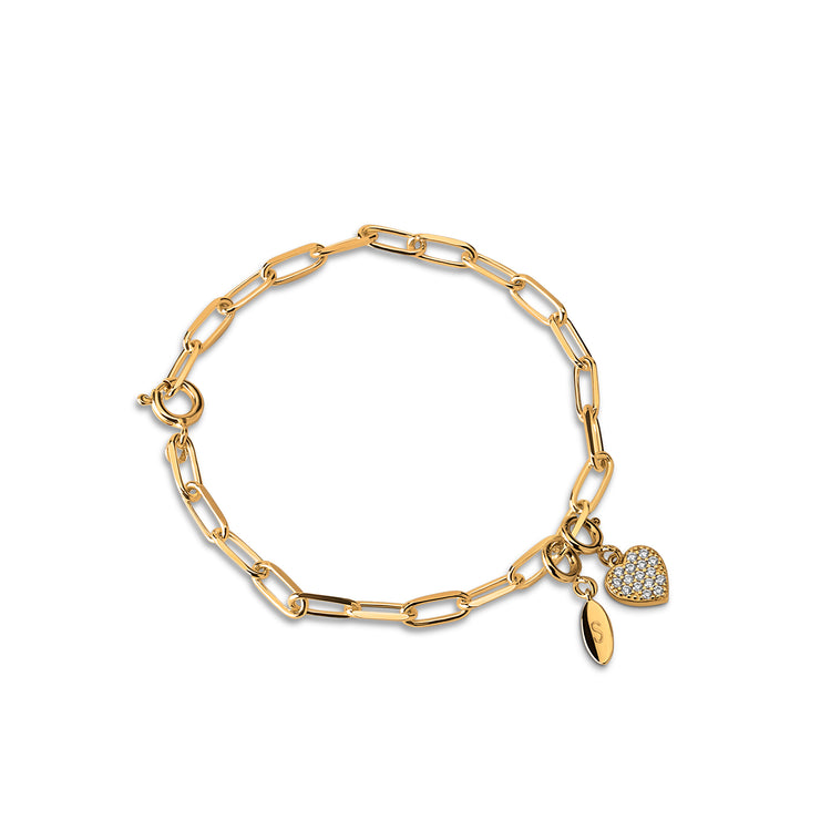 Melano Ornaments Frosty Charms Armband Set Gold Plated Silver