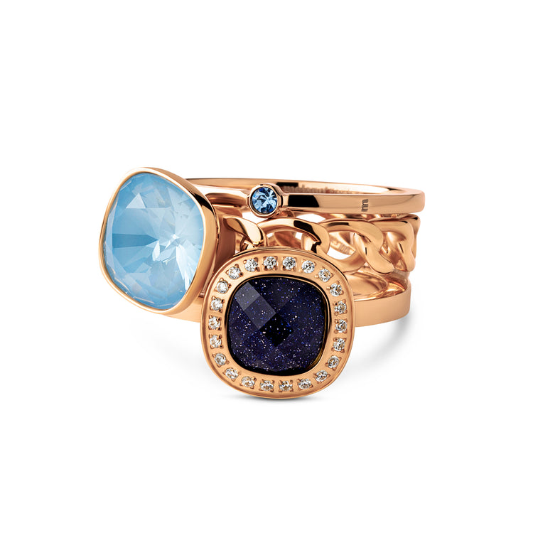 Melano Vivid & Twisted & Friends Arctic Frost Ring Set