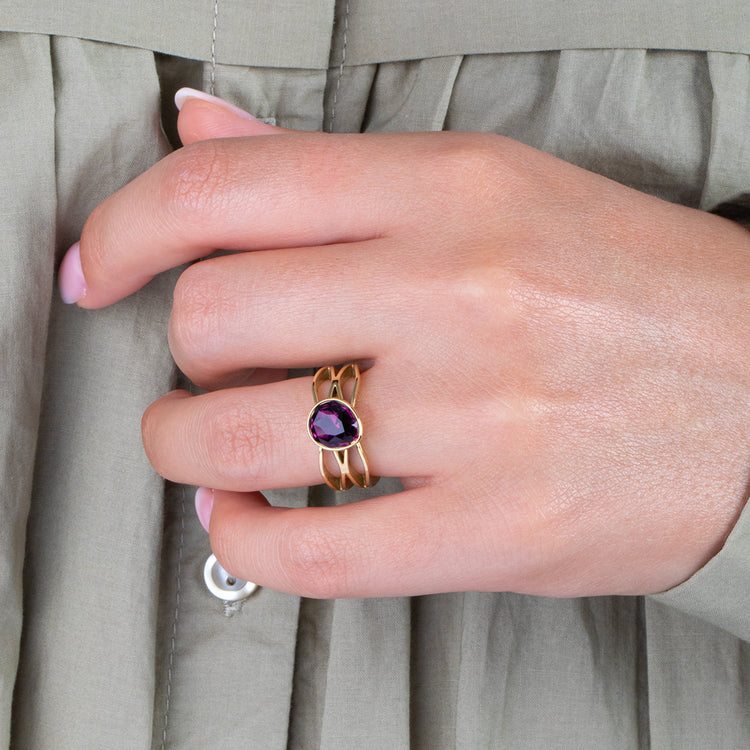 Melano Twisted Raindrop Steentje