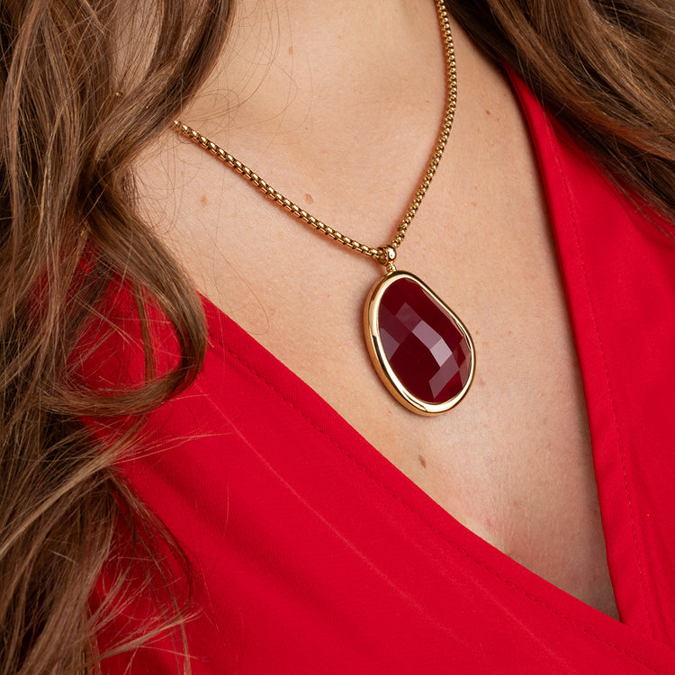 Melano Kosmic Shaped Facet Anhänger