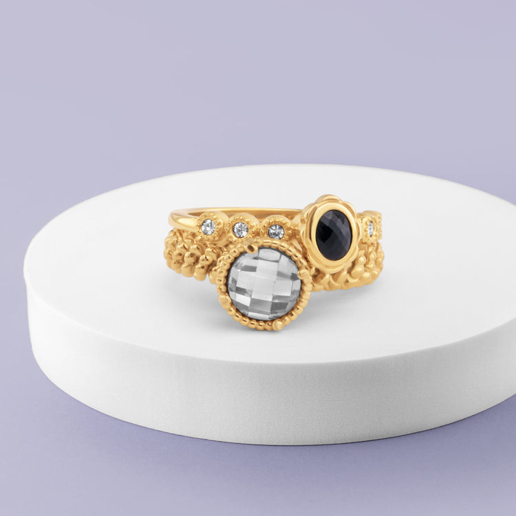 Melano Twisted Parisian Night Ringen Set
