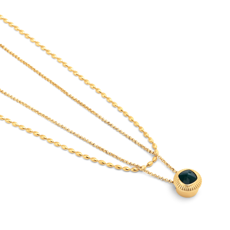 Melano Vivid Teal Affair Ketting Set