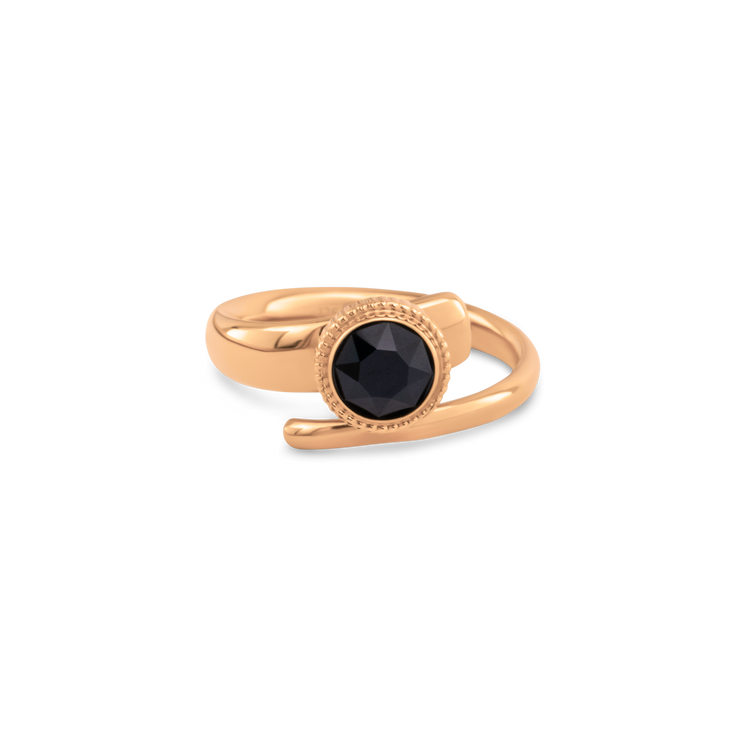 Melano Twisted Jet Set Ring Set