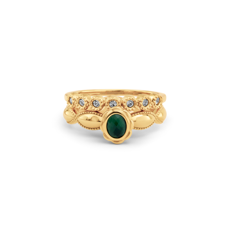 Melano Twisted & Friends Parisian Green Ringen Set