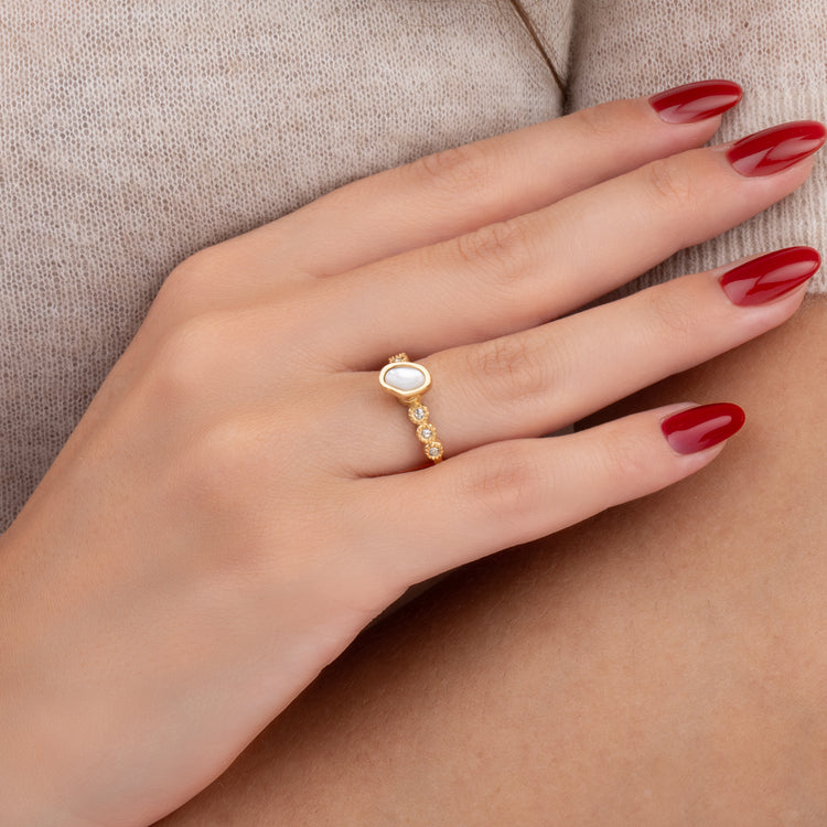 Melano Twisted Tylia CZ Ring