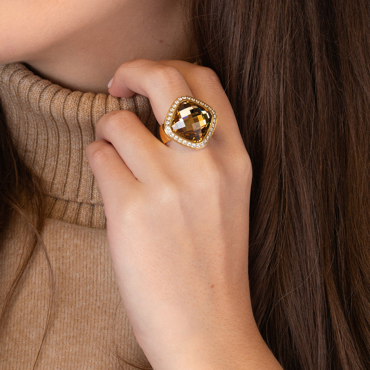 Melano Kosmic Facet Square Steen mit Rahmen