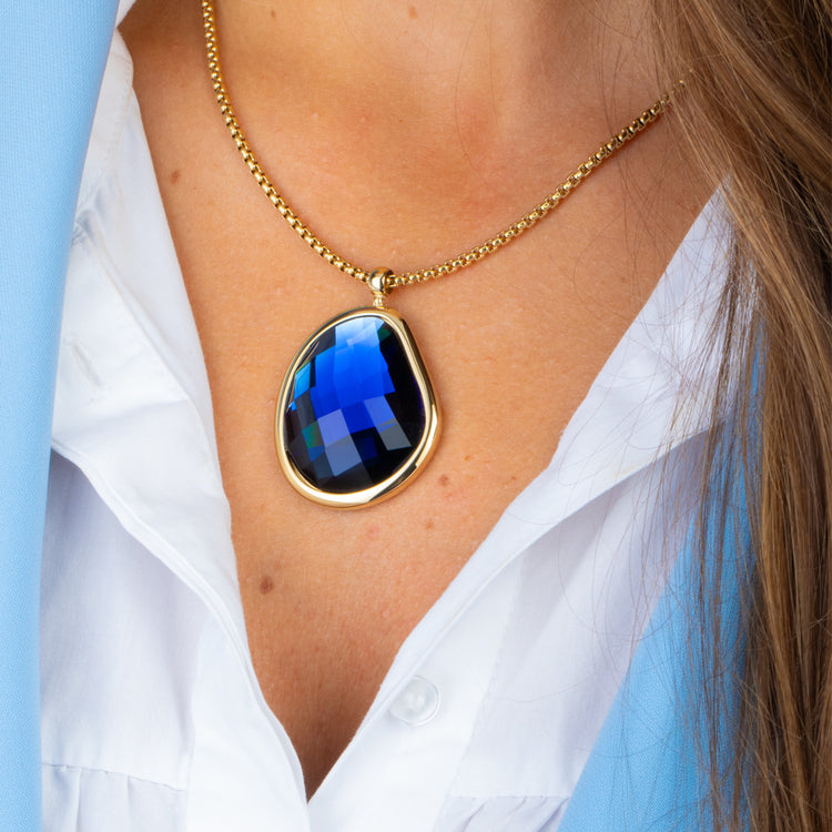 Melano Kosmic Shaped Facet Anhänger