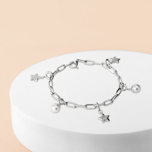 Melano Ornaments Christmas Charms Armbandset Silber