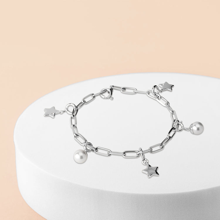 Melano Ornaments Christmas Charms Armbandset Silber