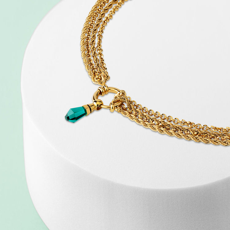 Melano Friends & Twisted Dancing Leaves Ketting Set