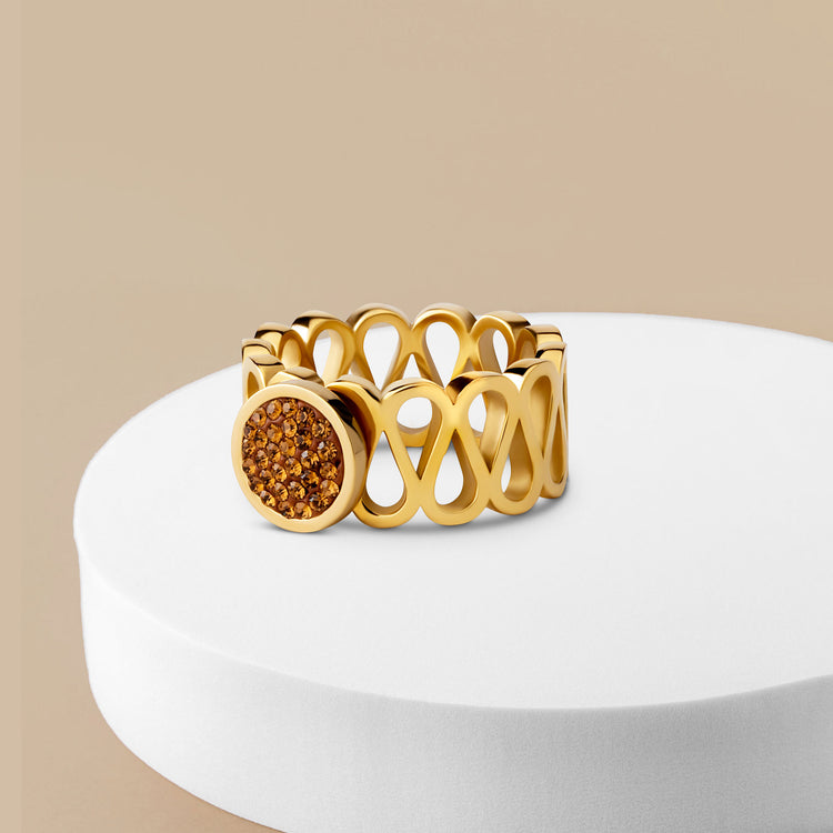 Melano Vivid Pumpkin Spice Ring Set