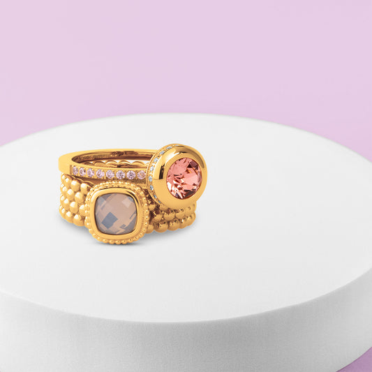 Melano Vivid & Twisted Blossom Dream Ring Set