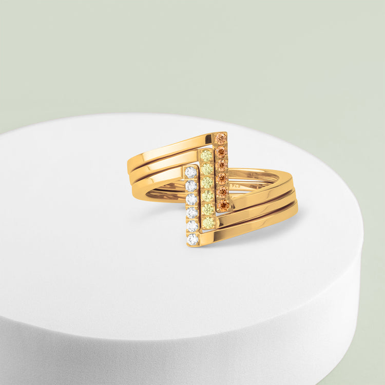 Melano Friends Shining Nature Ringe Set