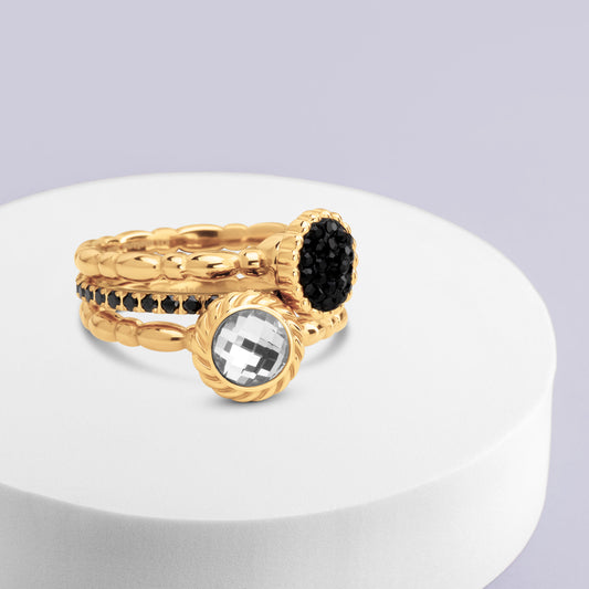 Melano Twisted & Friends Winter Beam Ringe-Set