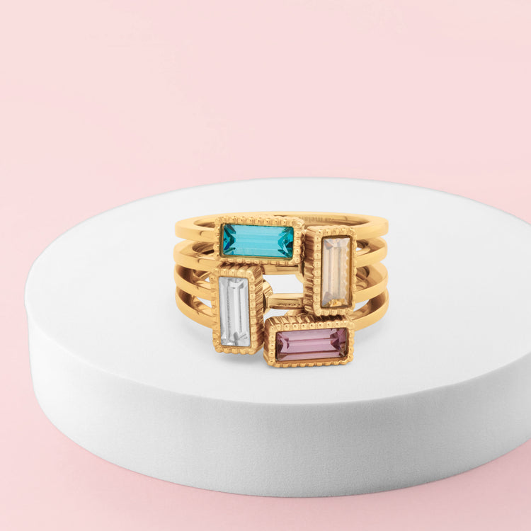 Melano Twisted Tropical Twist Ringen Set