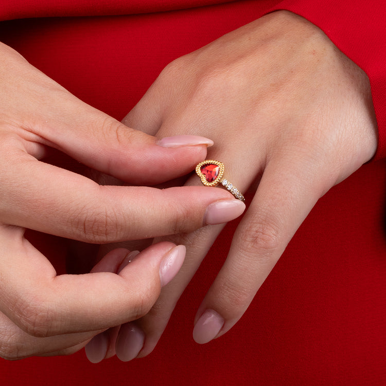 Melano Vivid Vintage Heart Steentje