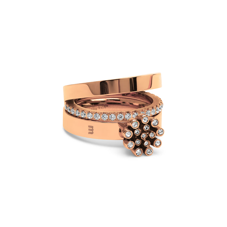 Melano Friends & Twisted Breezy Baubles Ring-Set