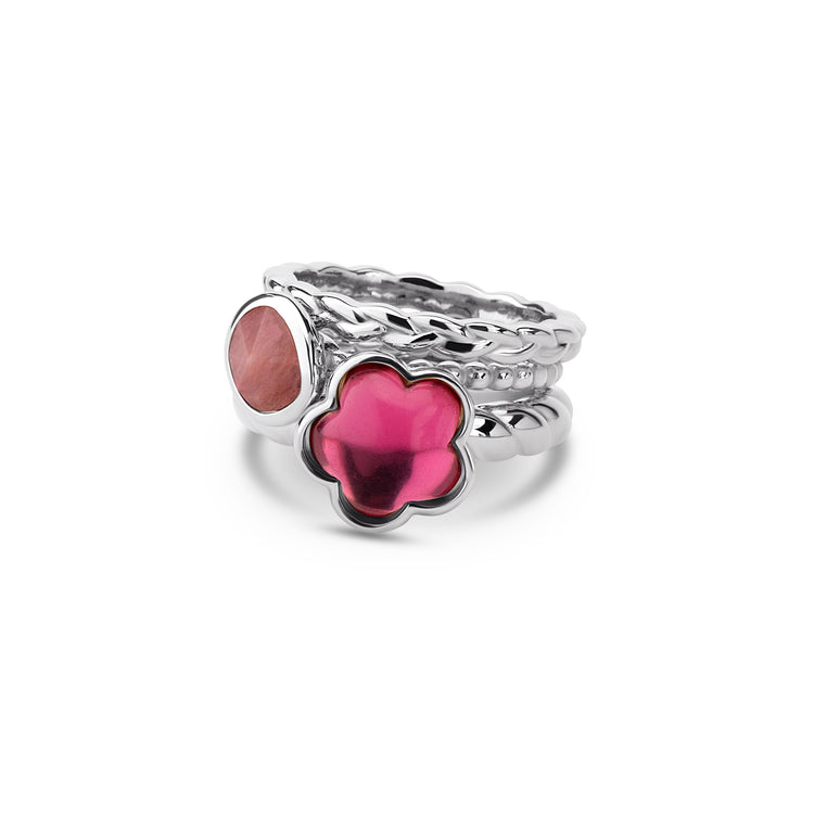 Melano Friends & Twisted Basket Bloom Ringen Set