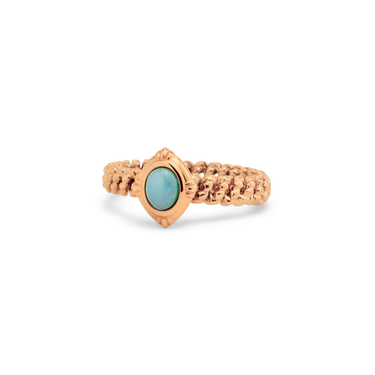 Melano Twisted Aqua Dream Ring-Set