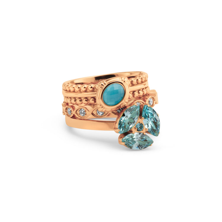 Melano Vivid & Friends & Twisted Night Glam Ringe-Set
