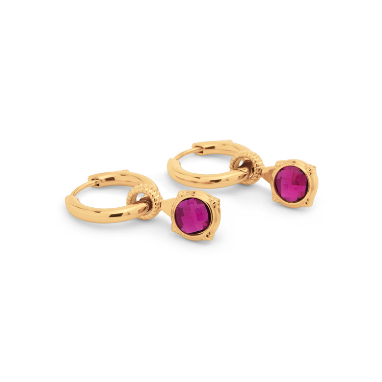 Melano Friends & Vivid Purple Disco Earring Set