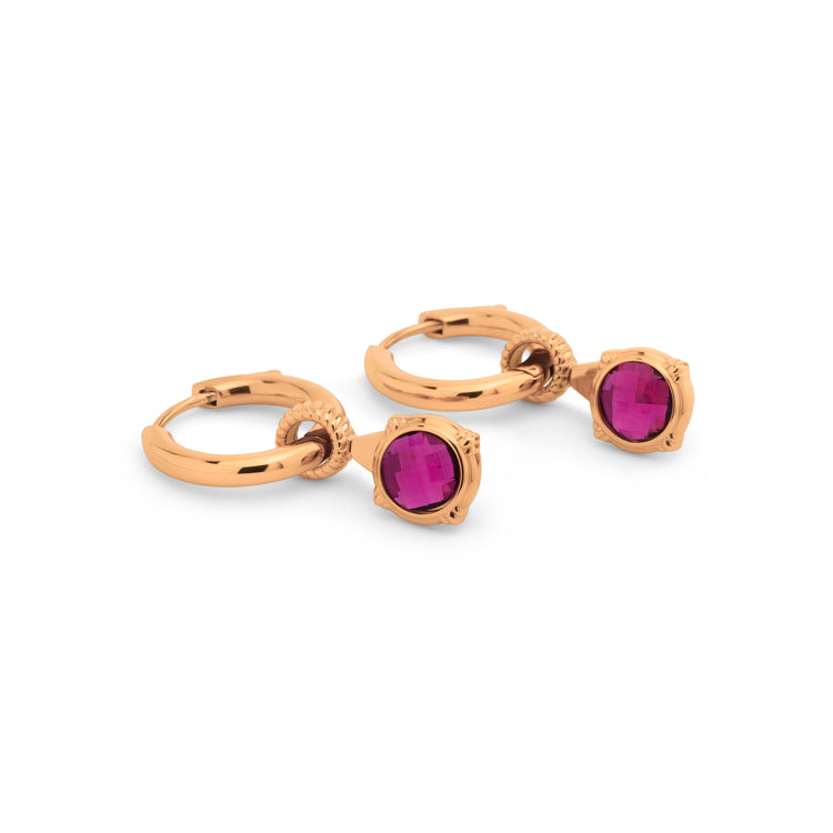 Melano Friends & Vivid Purple Disco Earring Set