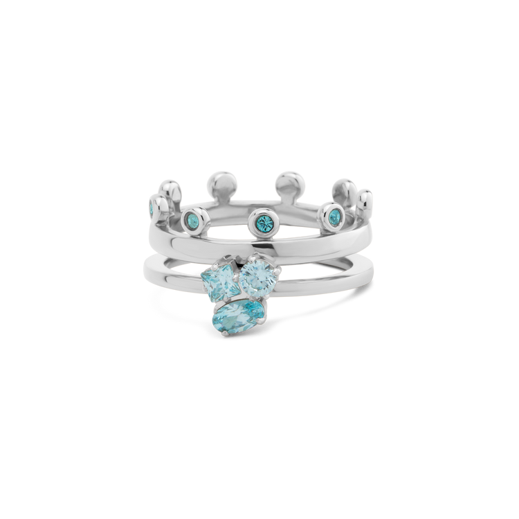 Melano Friends & Twisted Glitter Garden Ringen Set