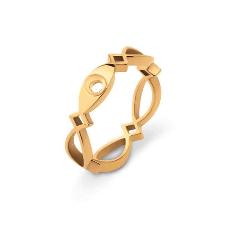 Melano Twisted Trix Ring