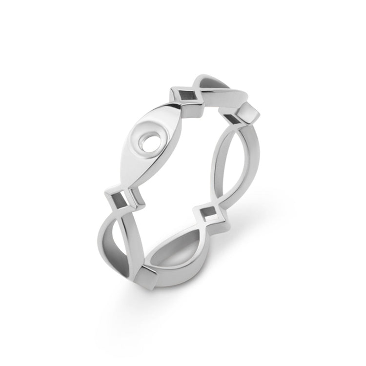 Melano Twisted Trix Ring