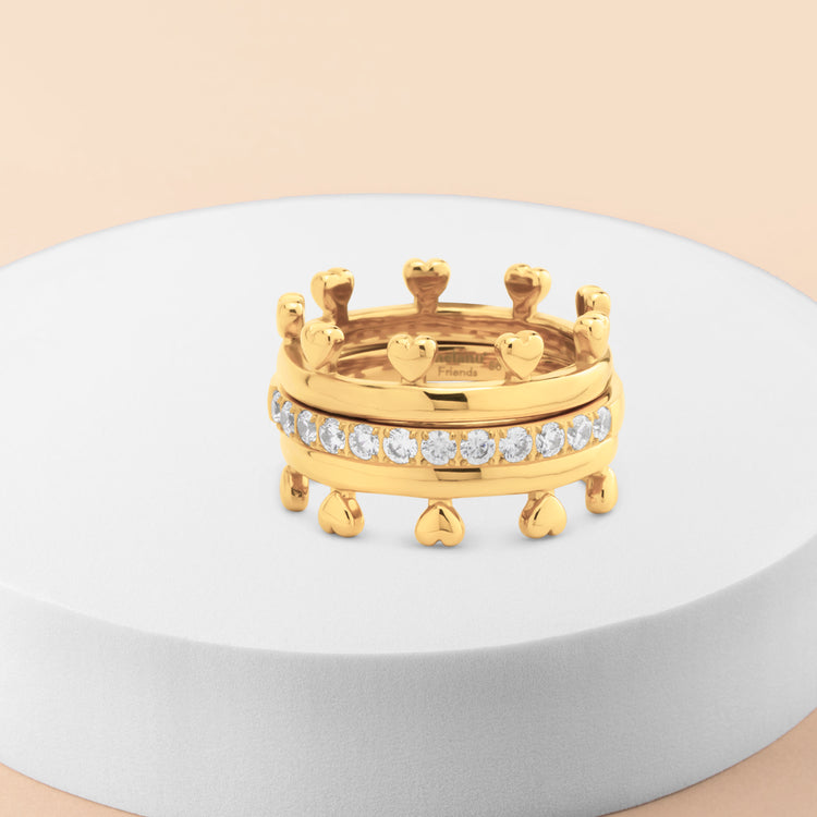 Melano Friends Royal Glam Ringen Set