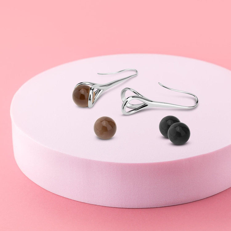 Melano Cateye Evil Eye Oorbellen Set - melanojewelry