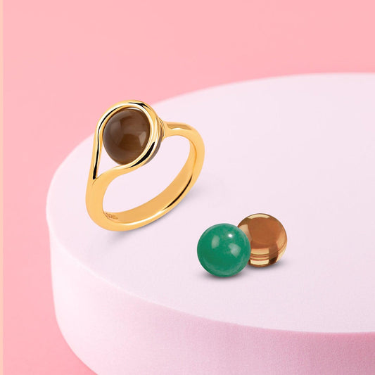 Melano Cateye Eye Of The Beholder Ring Set - melanojewelry