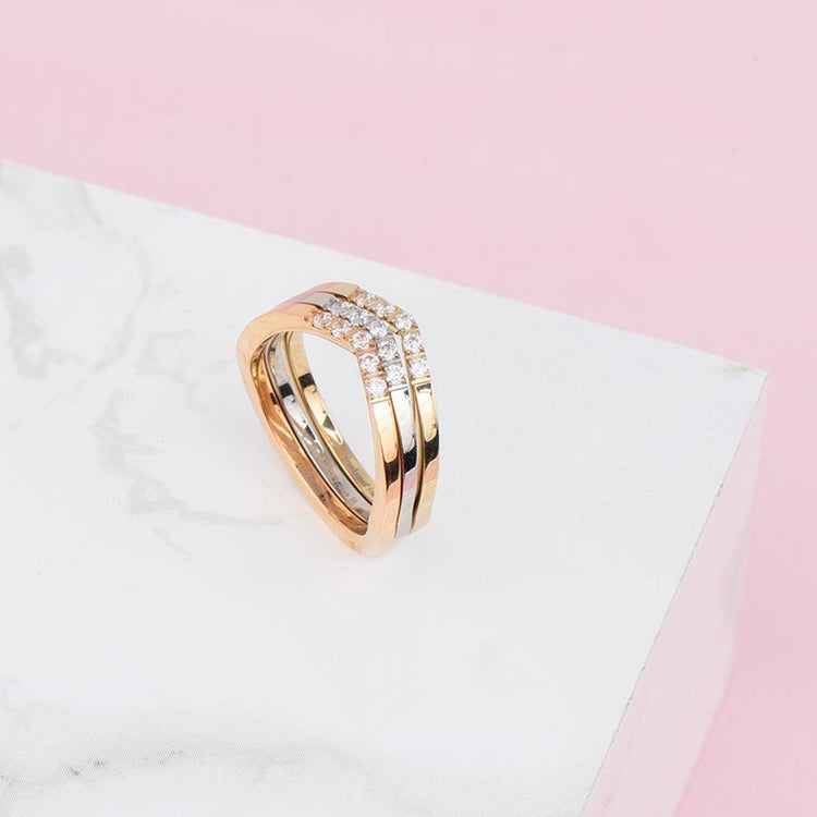 Melano Friends Infinite Shine Ringen Set - melanojewelry