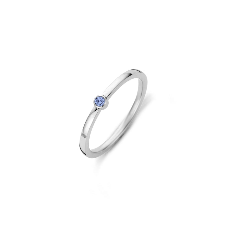 Melano Friends Mini CZ Ring Jeans Blue - melanojewelry