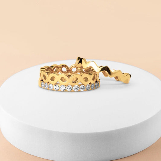 Melano Friends Sand And Waves Ringen Set - melanojewelry