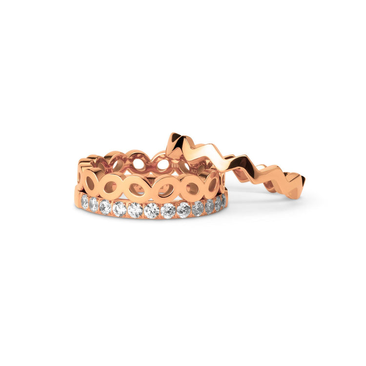 Melano Friends Sand And Waves Ringen Set - melanojewelry