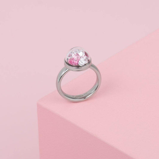 Melano Globe Ring Set Zilverkleurig - melanojewelry