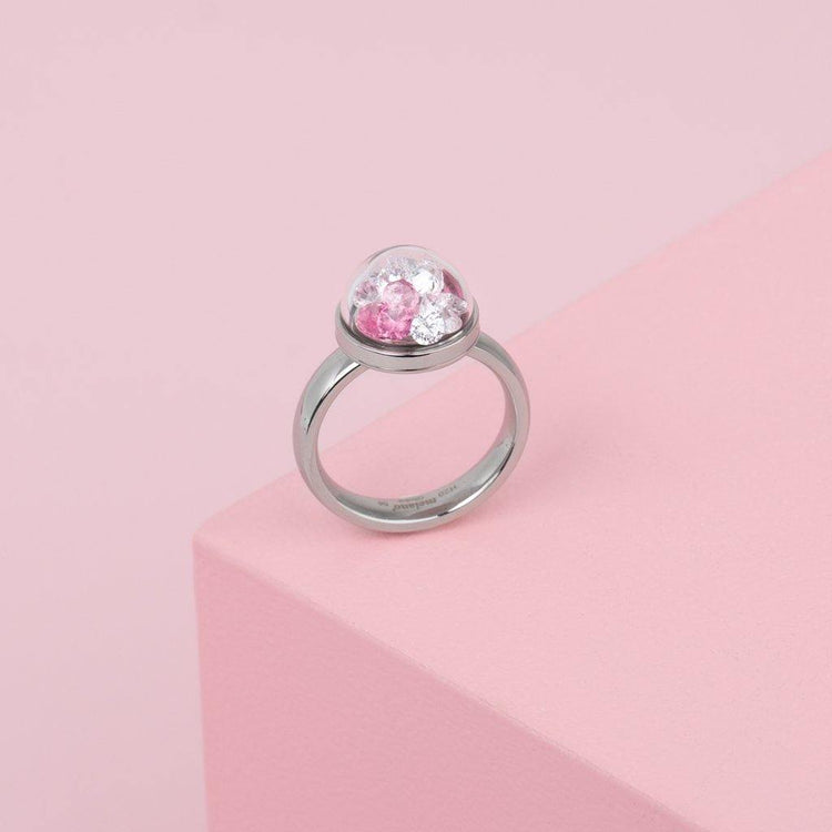 Melano Globe Ring Set Zilverkleurig - melanojewelry