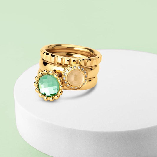 Melano Twisted & Friends Lime Feeling Good Ringen Set - melanojewelry