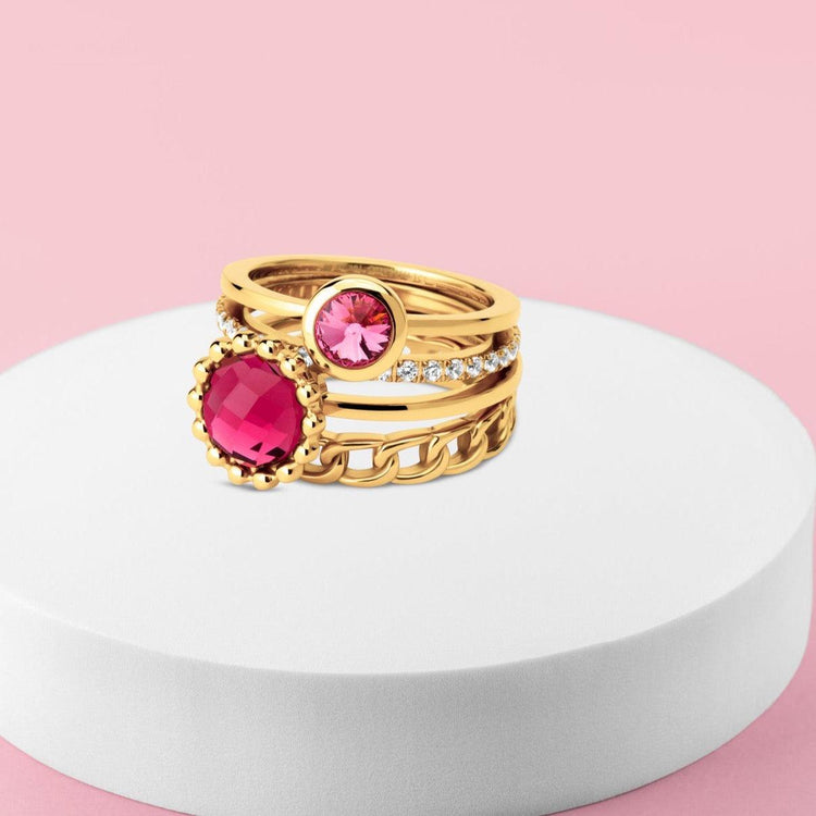 Melano Twisted & Friends Sweeter Than Strawberries Ringen Set - melanojewelry