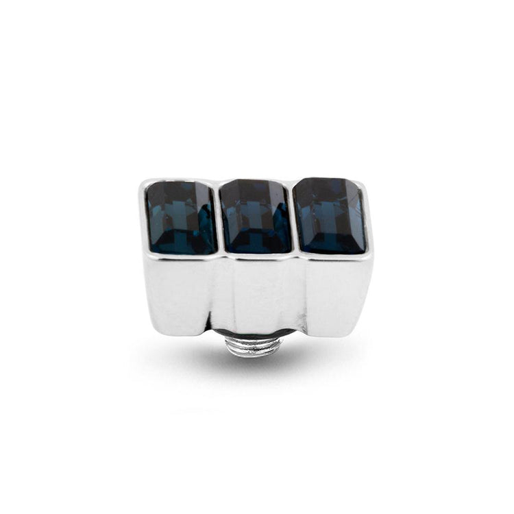 Melano Twisted Baguette Steentje - melanojewelry