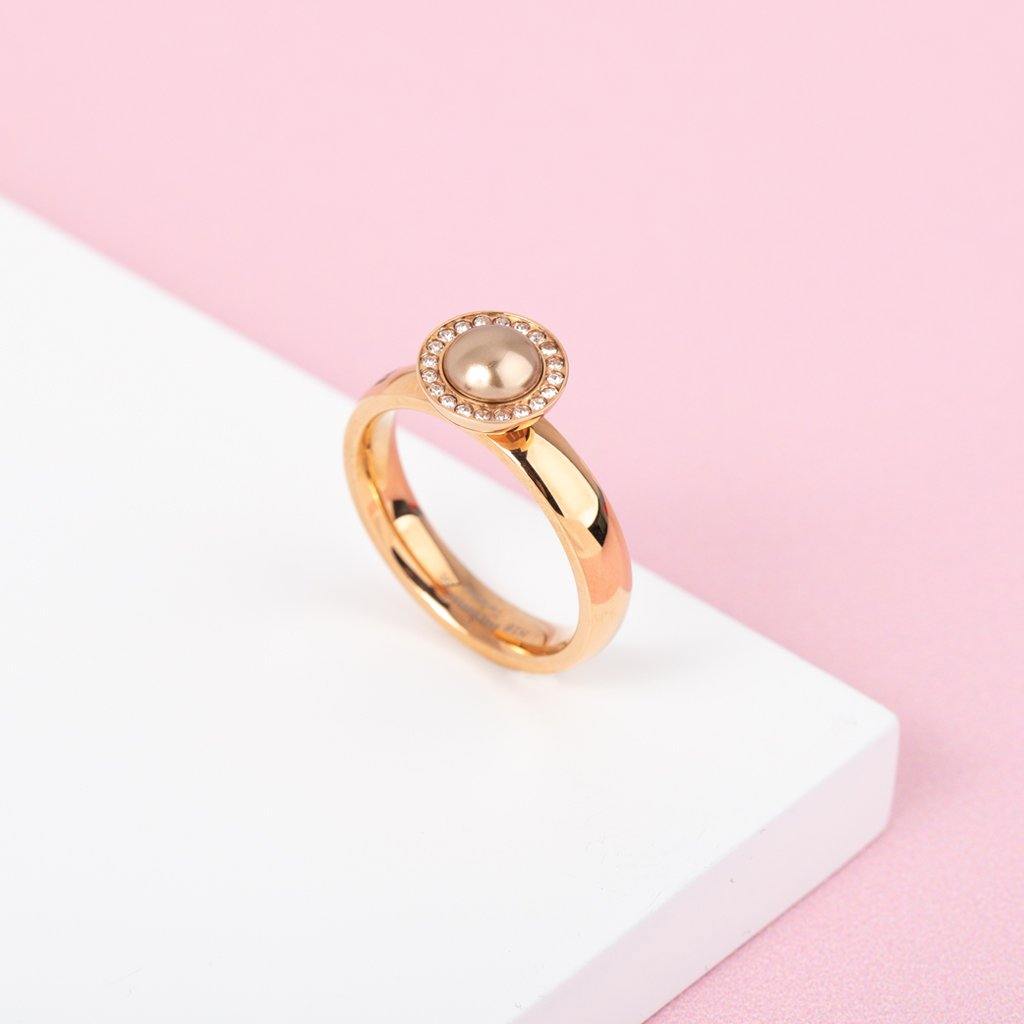 Melano Twisted Be Around You Ring Set Rose colored