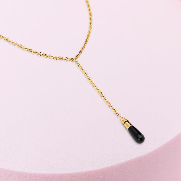 Melano Twisted Drip Drop Ketting Set - melanojewelry