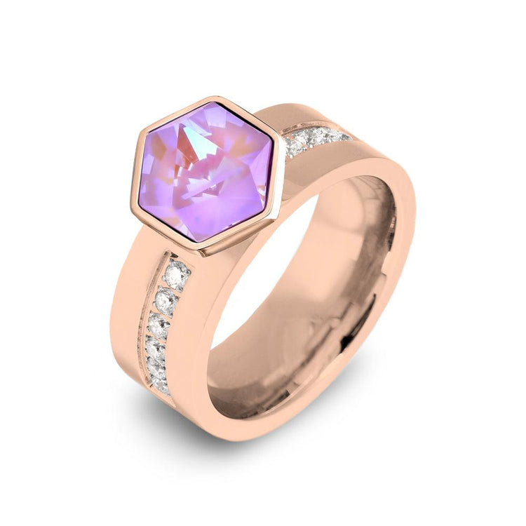 Melano Twisted Flat Basic CZ Ring