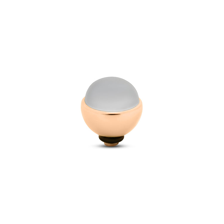 Melano Twisted Frosted Glass Steentje - melanojewelry