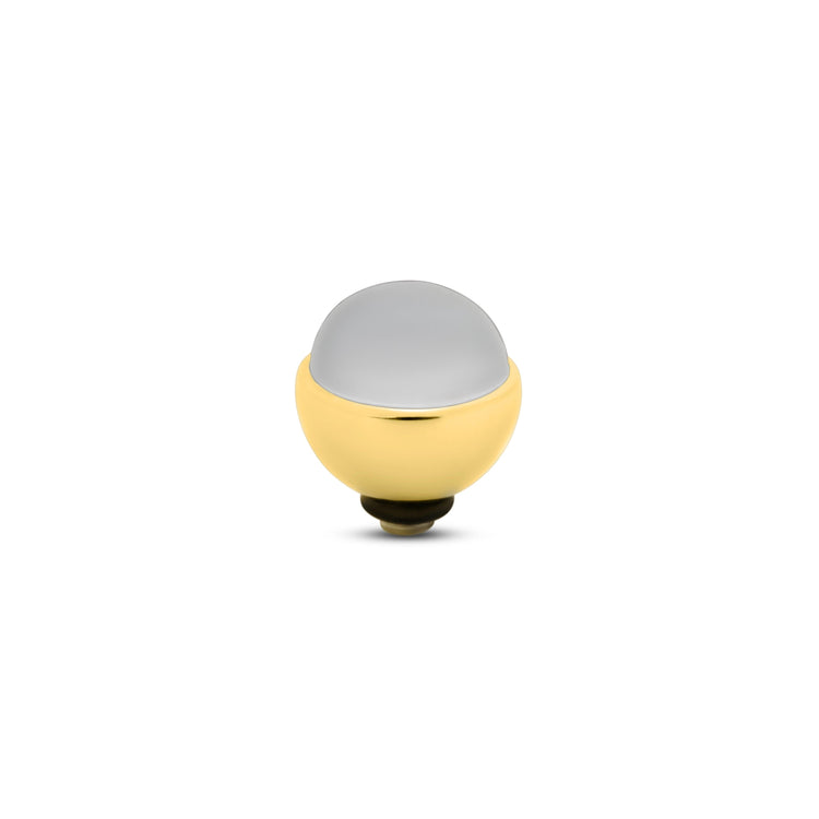 Melano Twisted Frosted Glass Steentje - melanojewelry