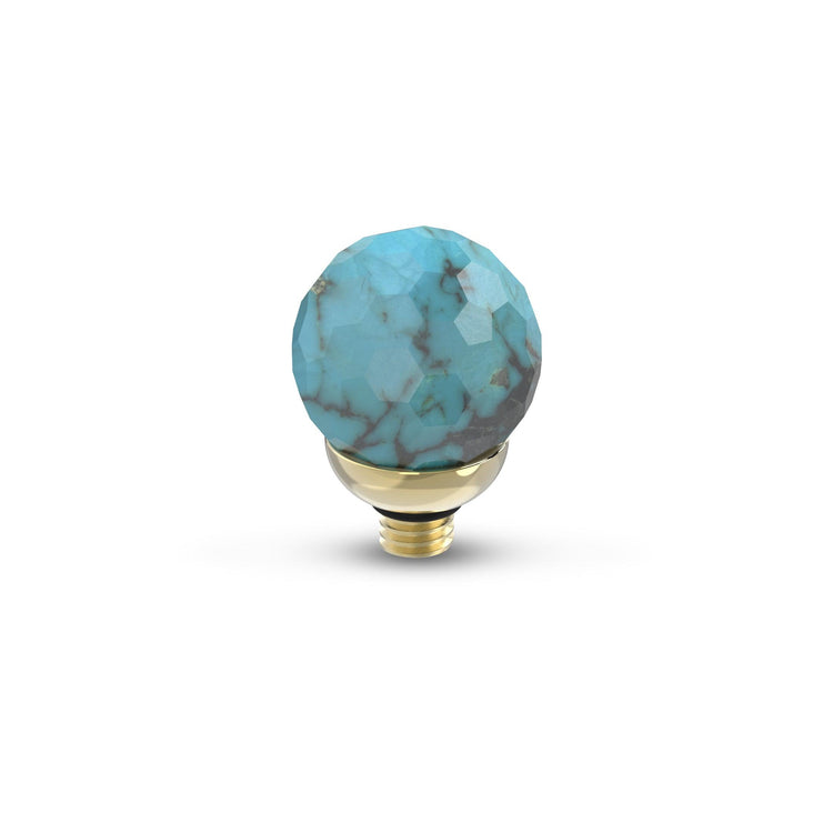 Melano Twisted Gemstone Facet Ball Steentje - melanojewelry