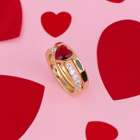 Melano Twisted I Heart You Ringen Set - melanojewelry